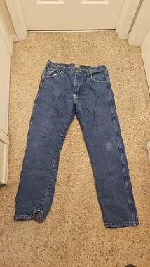 Cabela's Flannel Lined Rugged Denim Jeans 36x32